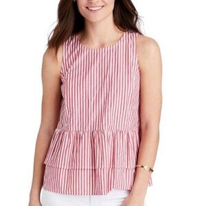Vineyard Vines Grier Striped Peplum Top
